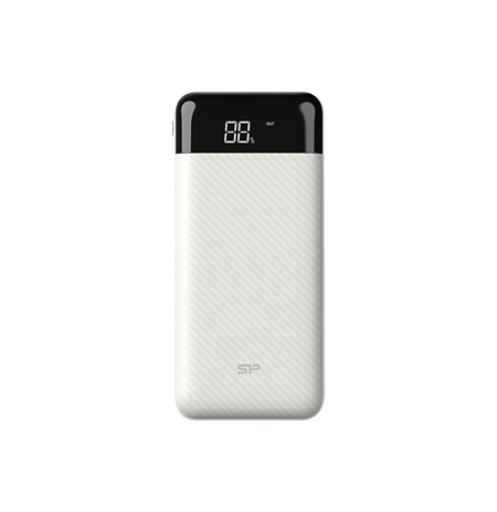 Silicon Power Powerbank GP28 Li-Polymer Carbon fiber texture provides a more secure grip