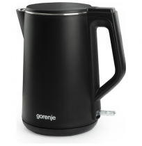 Gorenje | Kettle | K15DWBK | Electric | 2200 W | 1.5 L | Stainless steel | 360° rotational base | Black