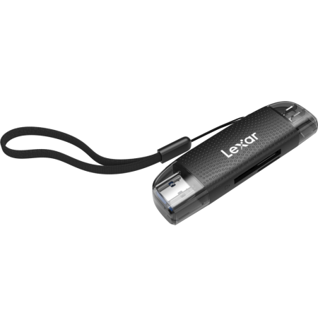 LEXAR CARDREADER DUAL SLOT USB-A/C (LRW310U) SUPPORTS MICROSD AND SD CARDS (USB 3.1)