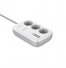 Tellur Smart WiFi Power Strip 3 Outlets, PD30W, QC18W, 2xUSB 2.4A 2500W 10A 2m