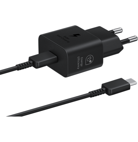 Samsung 25W Power Adapter Type-C (with cable) Black