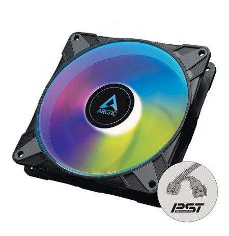 ARCTIC P14 PWM PST A-RGB korpuso ventiliatorius, 4-pin, 140mm, juodas