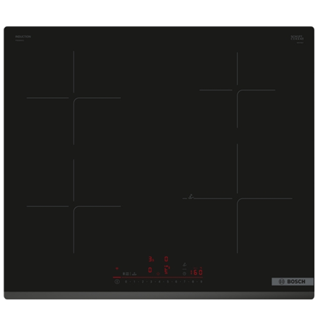 Bosch Hob PIE63KHC1Z  Induction Number of burners/cooking zones 4 Touch Timer Black