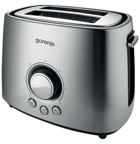 Gorenje Toaster T1000E Power 1000 W Number of slots 2 Housing material  Metal Stainless Steel