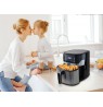 Hot air fryer NOVEEN AF550 6.5 l 1600 W Black, Silver