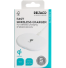 Bevielis kroviklis DELTACO, 10 W, USB-C, Qi, baltas QI-1039 / 1902335