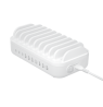 USB įkrovimo stotelė DELTACO, 10 prietaisų, 7x USB-A 2.4 A, 3x USB-C PD 20 W, balta / 1902132