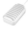 USB įkrovimo stotelė DELTACO, 10 prietaisų, 7x USB-A 2.4 A, 3x USB-C PD 20 W, balta / 1902132