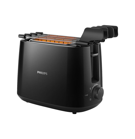 Philips HD2583/90 Daily Collection Toaster, Black Philips