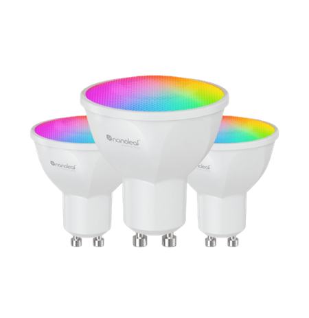 Nanoleaf Essentials Smart GU10 Bulb Matter 5W 400Lm RGBCW, 3pcs pack Nanoleaf