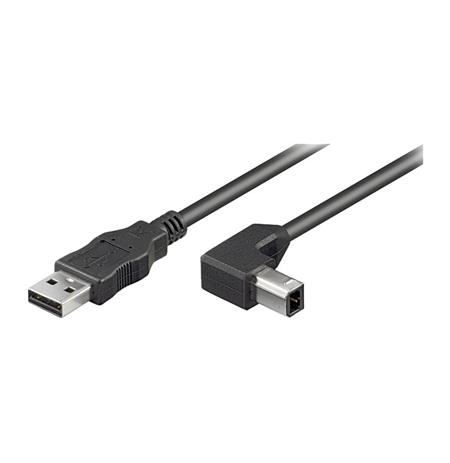 Goobay USB 2.0 Hi-Speed Cable 90°, Black Goobay