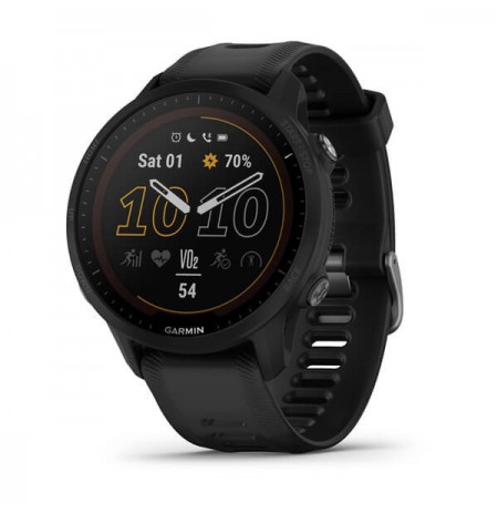 Garmin Forerunner 955 3.3 cm (1.3") MIP Digital 260 x 260 pixels Touchscreen Black Wi-Fi GPS (satellite)