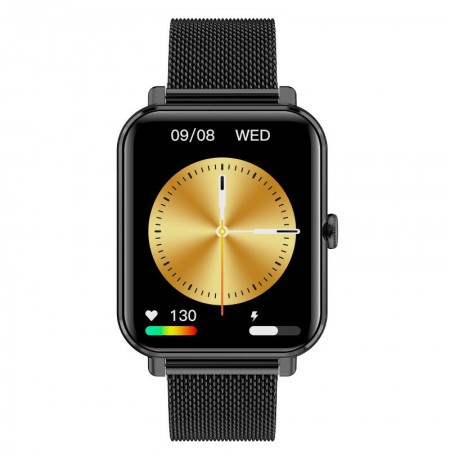 Išmanusis laikrodis su lietuvišku meniu GRC CLASSIC Black steel