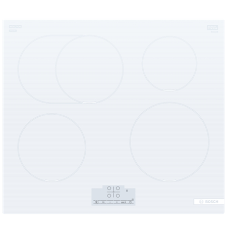 Bosch Hob PIF612BB1E Induction Number of burners/cooking zones 4 Touch Timer White
