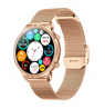 Smartwatch for woman Manta Kelly gold color steel