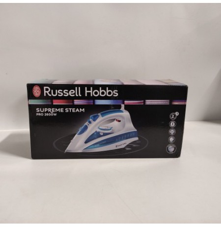 Russell Hobbs Steam Iron Supreme Steam Pro (2600 watt, 140 g/min extra steam burst, cerami