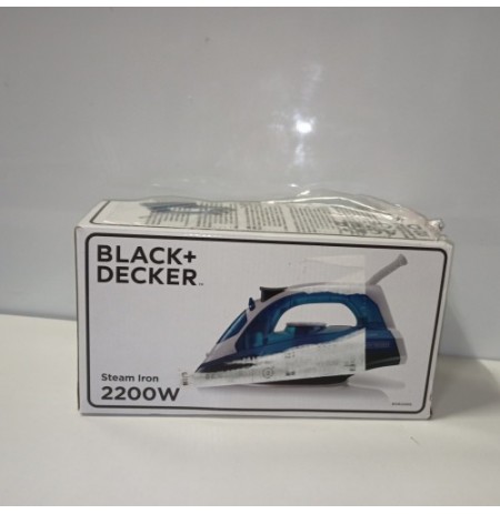 Black+Decker Blau BXIR2200E Steam Iron 2200 Plastic 370 ml