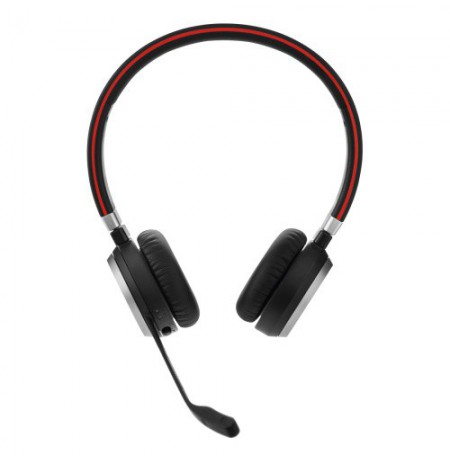 Jabra Evolve 65 SE MS Stereo Belaidės ausinės su mikrofonu, Bluetooth, Charging Stand