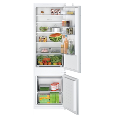 Bosch Refrigerator KIV87NSE0 Energy efficiency class E Built-in Combi Height 177.2 cm Fridge net capacity 200 L Freezer net capa