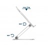 Gembird NBS-D1-03 Foldable notebook riser stand, silver
