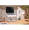 Gembird NBS-D1-03 Foldable notebook riser stand, silver