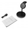 3-in-1 magnetinis belaidis įkroviklis DELTACO, telefonas/TWS/laikrodis, LED lemputė / QI-1041