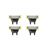 Philips | Replaceable Blade (4 pcs) | OneBlade QP440/50 | Black/Green