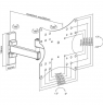 Goobay Wall mount 49714 FULLMOTION (S) TV wall mount Basic " Tilt, Swivel Black
