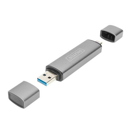 DIGITUS Dual Card Reader Hub USB-C / USB 3.0, OTG Digitus