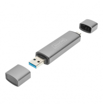 DIGITUS Dual Card Reader Hub USB-C / USB 3.0, OTG | Digitus | Card reader - USB 3.0/USB-C | DA-70886