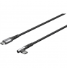 Goobay | 64659 USB-C to USB-C Textile Cable with Metal Plugs, 1 m | USB-C to USB-C