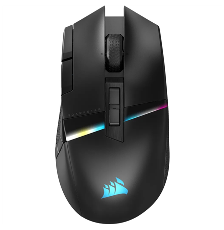 Corsair DARKSTAR RGB MMO Wireless Gaming Mouse 2.4GHz, Bluetooth, USB 2.0 Black