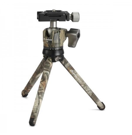 Leofoto MT-01 (Camo) + LH-25 (Camo) Table Top Tripod and Ball Head Kit