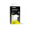 Travel Charger USB + Type-C PD 65W By Fonex White