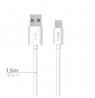 Data Cable USB to Type-C 25W 1.5m By Fonex White