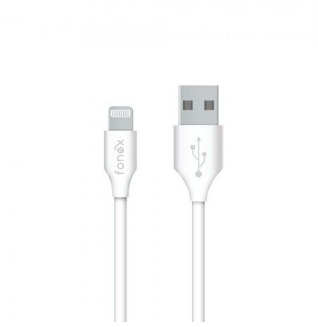 Data Cable USB to Lightning 10W 1.5m By Fonex White