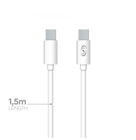 Data Cable Type-C to Type-C 100W 1.5m By Fonex White