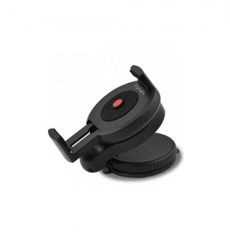 Univers. Car Holder Orbit Suc.Cup,360°Rot up to 6" By Fonex Black