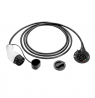 EV+ Charging Cable Extender Type 2 32A 3 phase 5m | EV+ | EV-CB-EXT-T2-32-3P-W-5m | EV+ Charging Cable Extender Type 2 32A 3 pha