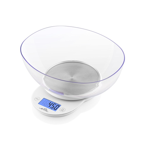 ETA Kitchen scale with a bowl ETA577090000 Mari Graduation 1 g Display type LCD White