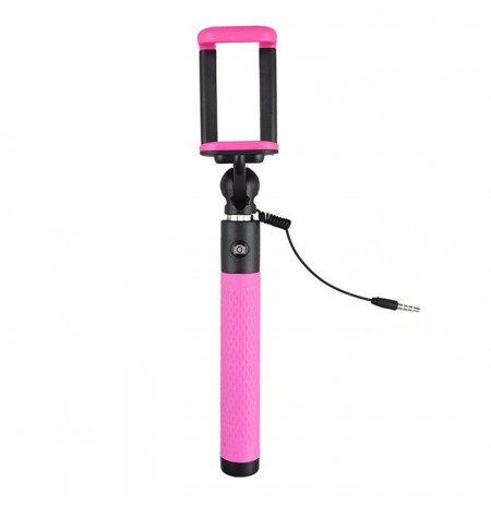 Caruba Selfie Stick Plug &amp, Play Pink
