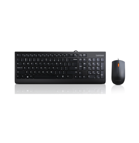 Lenovo USB Combo Keyboard & Mouse 300 Keyboard and Mouse Combo A keyboard & mouse combo that features a modern