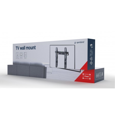 Gembird WM-42F-02 TV mount 106.7 cm (42") Black
