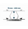 Gembird WM-70ST-01 TV mount 177.8 cm (70") Black