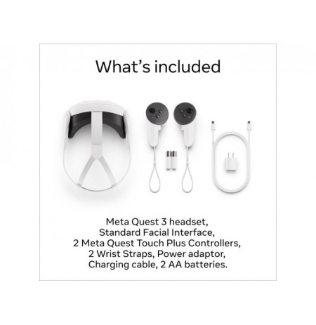 Oculus Meta Quest 3 Virtualios realybės sistema, 512GB, Balta, Asgard's Wrath 2 bundle