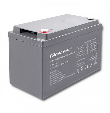 Rechargeable battery maintenance-free Qoltec 53038