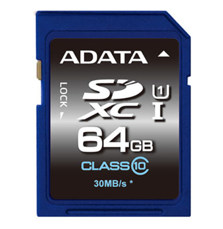 ADATA Premier 64 GB SDHC Flash memory class 10 No