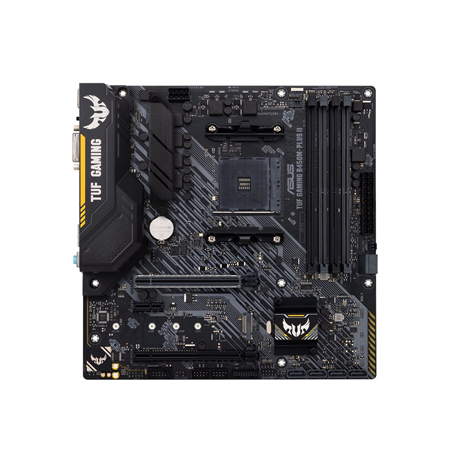 Asus TUF GAMING B450M-PLUS II Memory slots 4 Number of SATA connectors 6 x SATA III Chipset AMD B Micro ATX DDR4 Processor socke