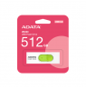 ADATA USB Flash Drive UV320 512 GB USB 3.2 Gen1 White/Green