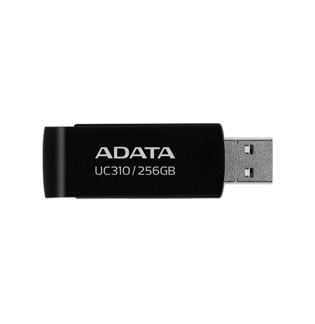 ADATA USB Flash Drive UC310 256 GB USB 3.2 Gen1 Black